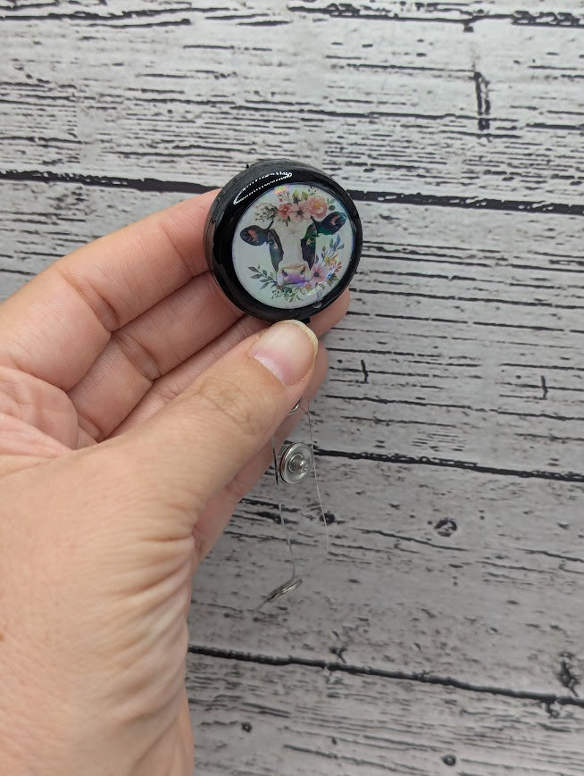 Cow Badge Reel