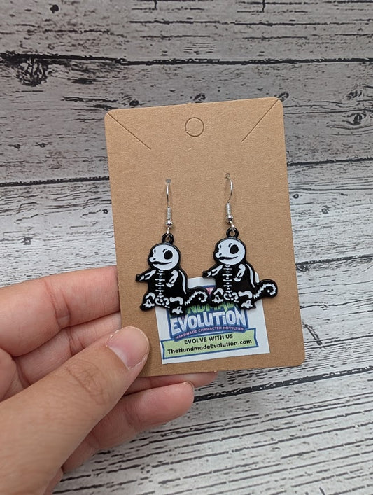 Squirtle Skeleton Earrings
