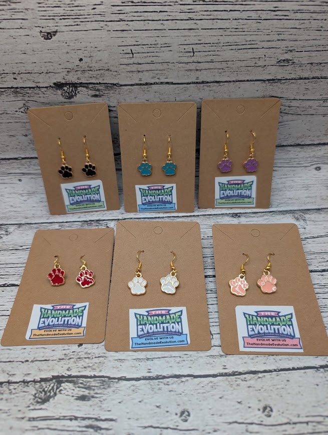 Paw Print Earrings