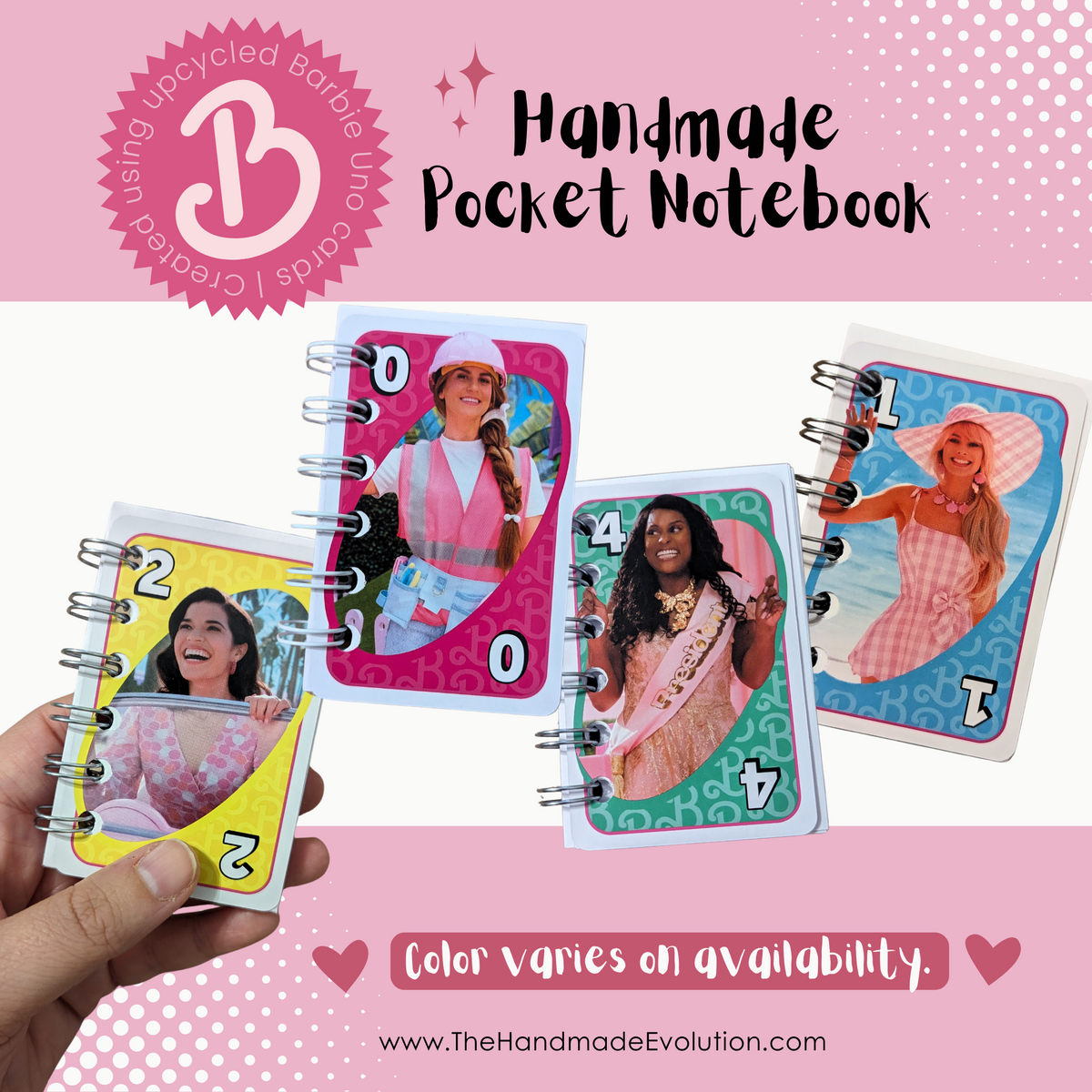 Barbie & friends pocket notebooks. party favor bundle pack.  Color varies. 