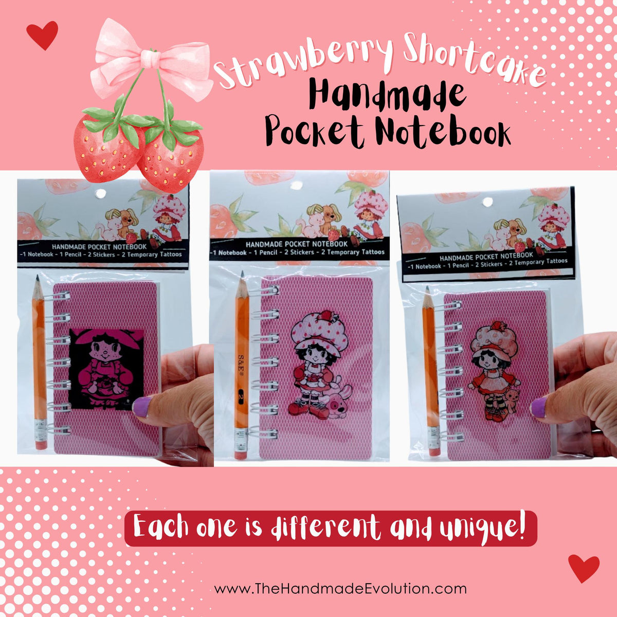 Strawberry Shortcake Pocket Notebook