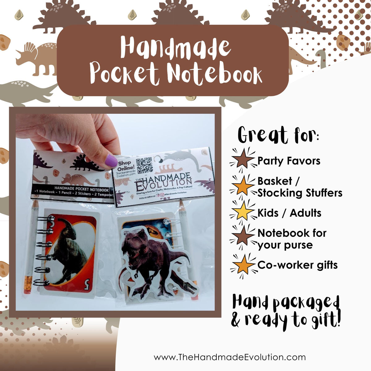 Jurassic World Dinosaur Pocket Notebook