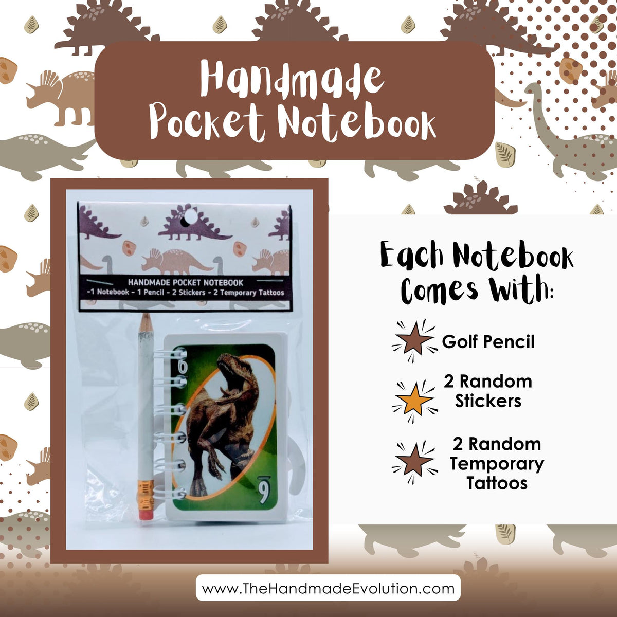 Jurassic World Dinosaur Pocket Notebook