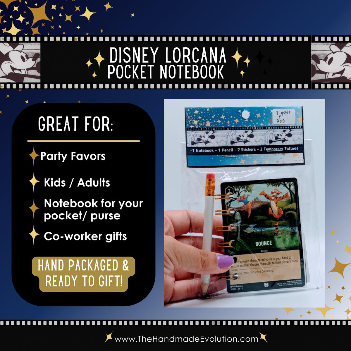 Disney Lorcana Pocket Notebook