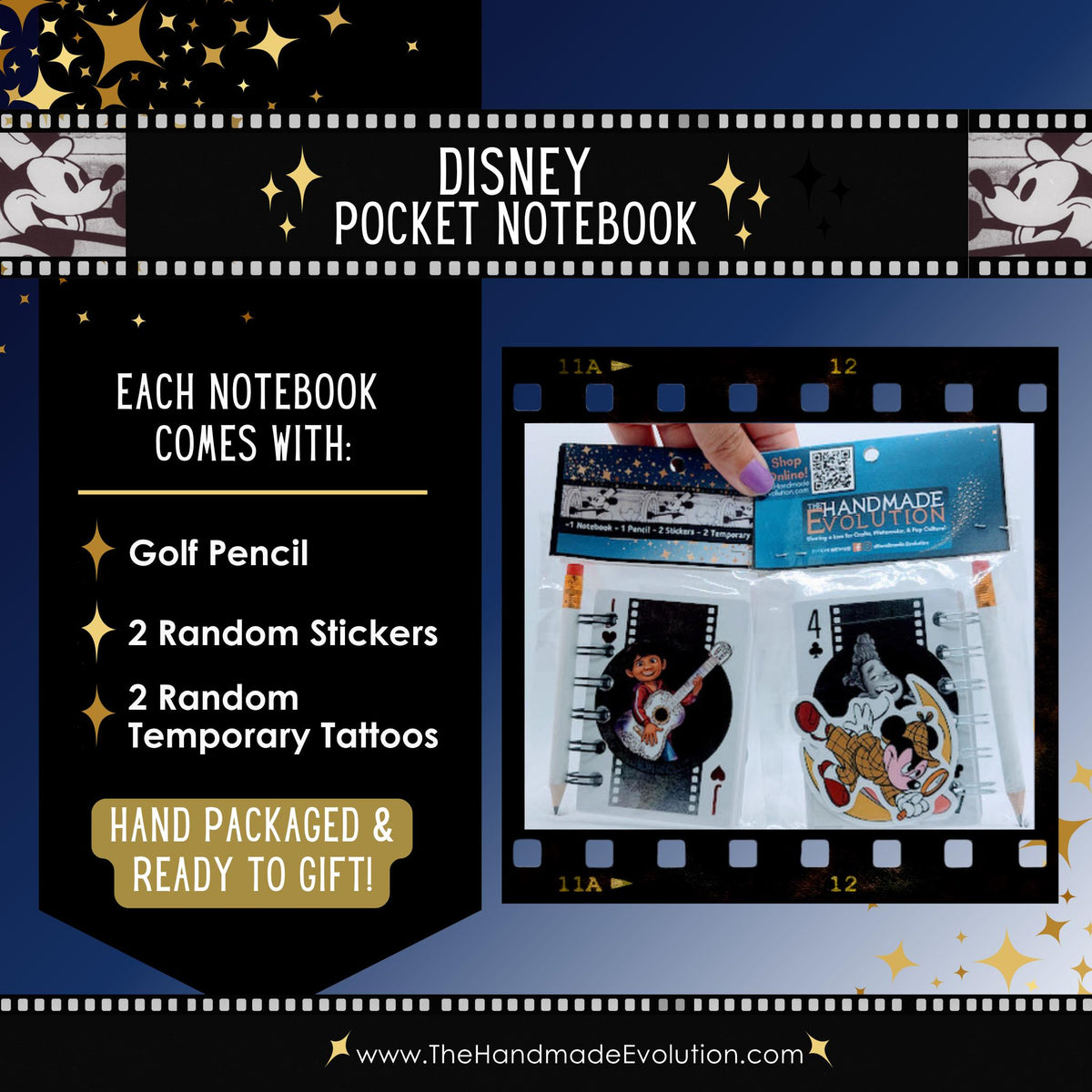 Mickey & Minnie Disney Pocket Notebook