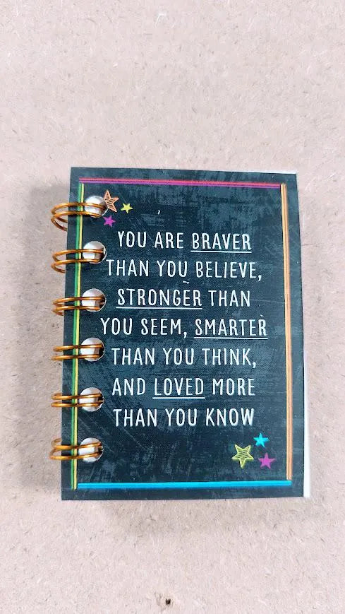 Motivational Inspiring Pocket Notebook