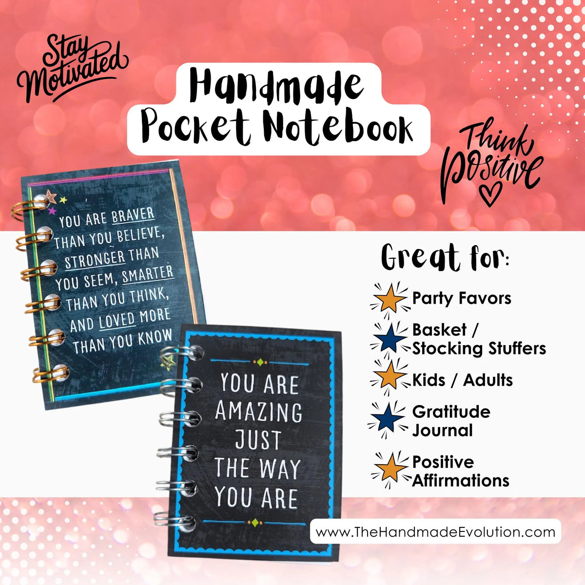 Motivational Inspiring Pocket Notebook