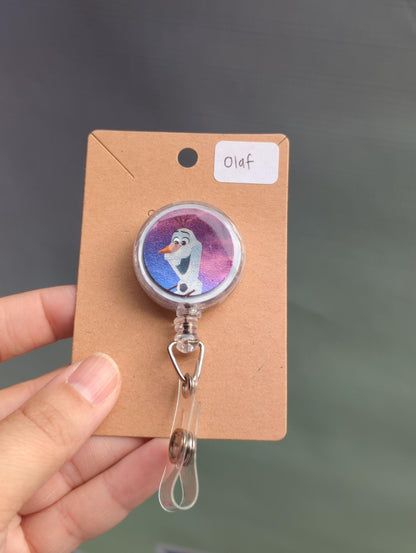 Frozen Elsa Anna Olaf Badge Reel