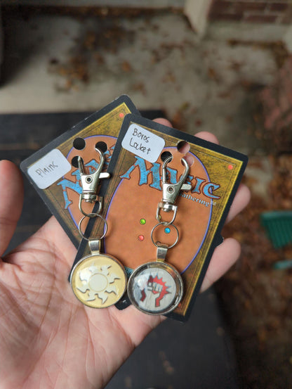 Upcycled Magic the Gathering (MTG) Card Keychain