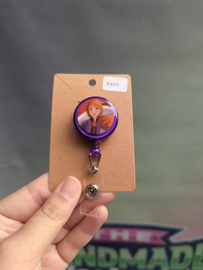 Frozen Elsa Anna Olaf Badge Reel