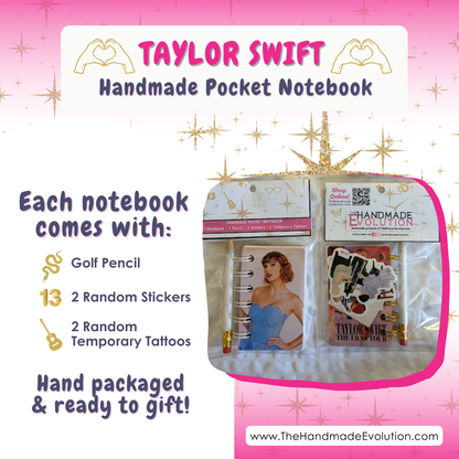 Taylor Swift Pocket Notebooks - Party Favor Bundle Pack