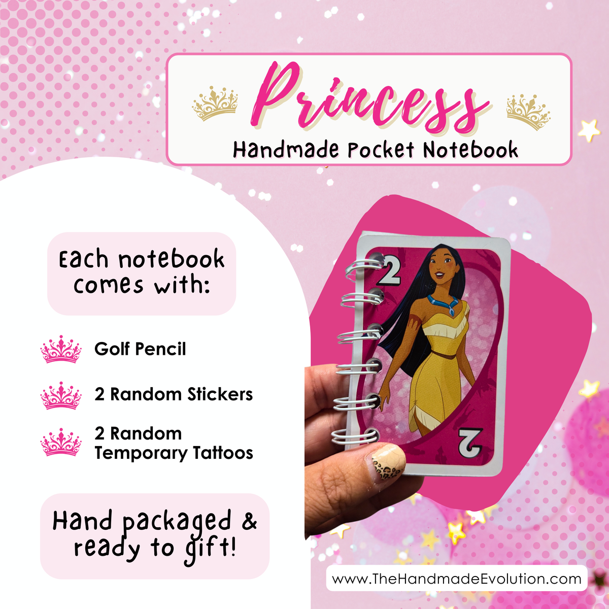 Disney Princess Pocket Notebook Party Favor Bundle Pack
