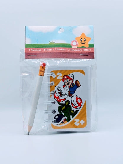 Mario Pocket Notebook Party Favor Bundle Pack