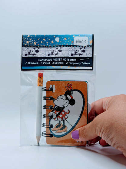 Mickey and Minnie Mouse Pocket Notebook Party Favor Bundle Pack