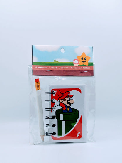 Mario Pocket Notebook Party Favor Bundle Pack